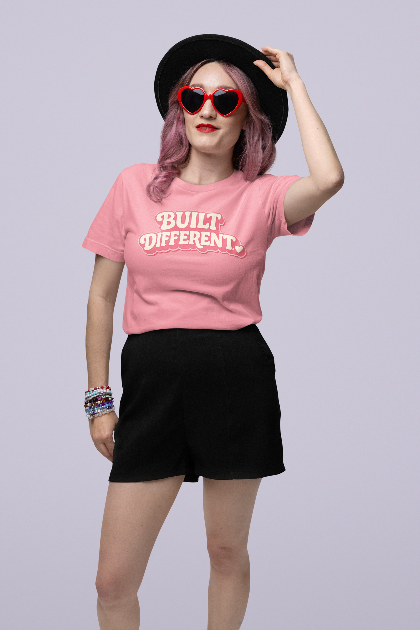 Built Different – Comfort Colors Tee (Blush)