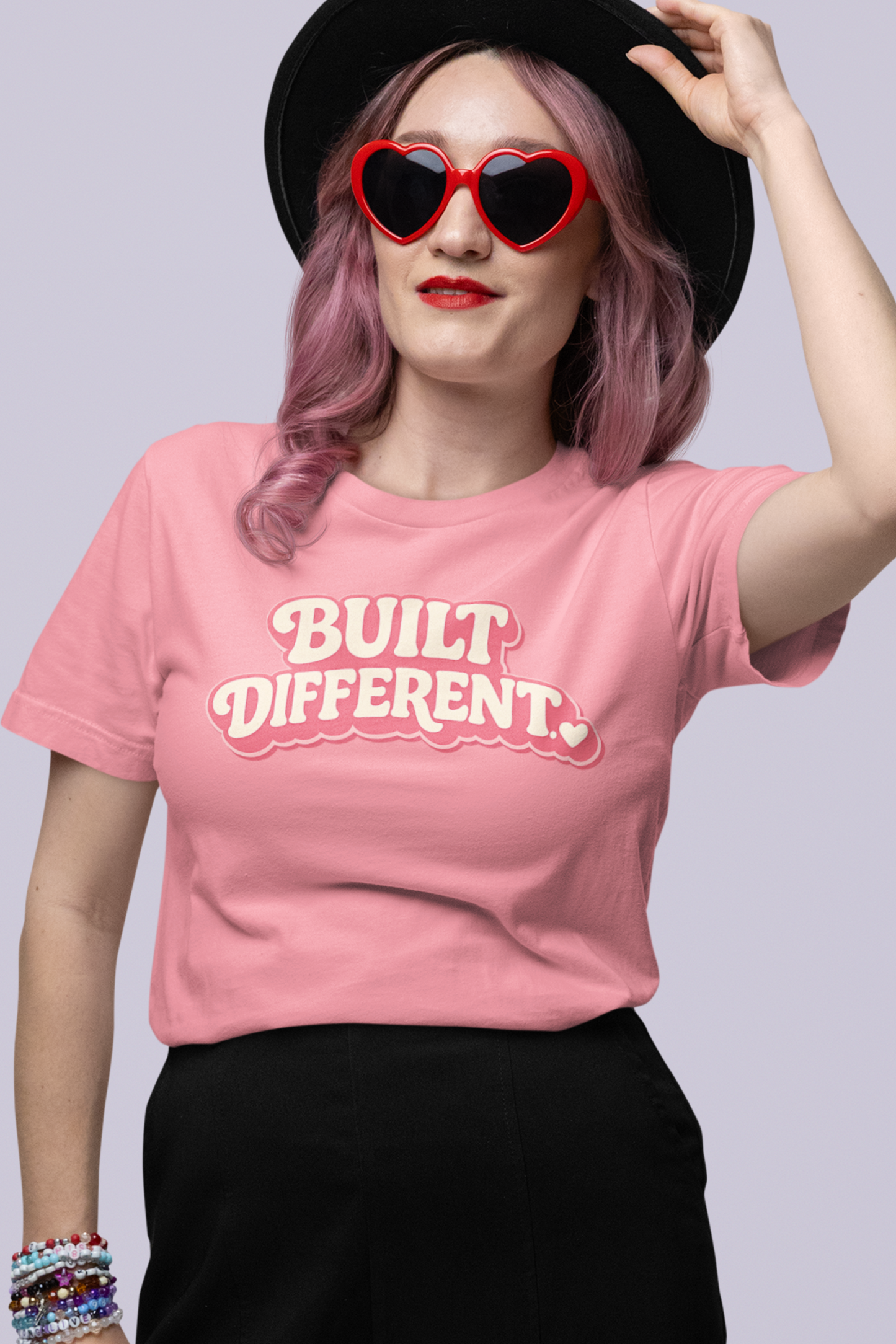 Built Different – Comfort Colors Tee (Blush)